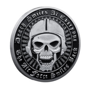 Koin Kenang-kenangan Tema Angkatan Udara AS, Souvenir Retro dengan Relief 3D Berlapis, Koleksi Khusus Berkualitas Tinggi dengan Dua Warna - Product Image 2