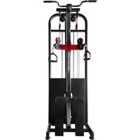 KaraQoton HC-2705 Appareil de musculation compact à câbles croisés pour usage domestique, entraîneur fonctionnel à colonne unique pour fessiers/biceps/triceps