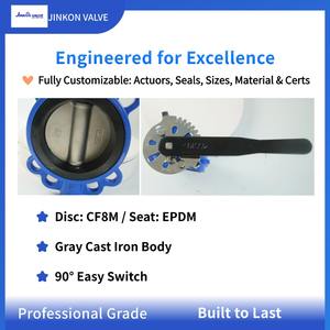 Vanne papillon à levier D71X en fonte grise, <span class=keywords><strong>disque</strong></span> CF8M, joint EPDM, excellent rapport qualité-prix, vente en gros directe usine - Product Image 3