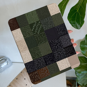 Étui pour iPad 9 2024, nouveau design simple à carreaux avec emplacement pour stylet, protection anti-flexion et anti-chute pour tablette - Product Image 4