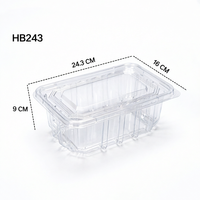 Op maat gemaakte transparante voedselveilige PET plastic dessertverpakkingen, bakkerijverpakkingen, wegwerp vierkante doosjes, transparante containers