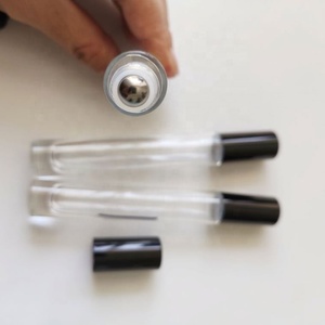 ขวดแก้วใสคุณภาพสูงขนาด 10 มล. แบบหลอดยาวสำหรับบรรจุน้ำมันหอมระเหย พร้อมลูกกลิ้งสแตนเลส - Product Image 5