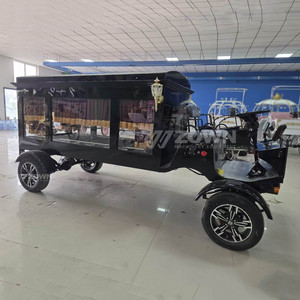 Carro Fúnebre Eléctrico de Alta Calidad con Columnas Romanas para Desfiles Fúnebres - Product Image 6