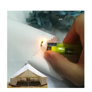 B1 flame retardant polyester oxford white for DIY printing carnival tent fabric