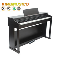 B80 Digital Electronic Organ Beginners Solid Wood Piano Drum Pad Keyboard 88-Key Hammer Action 238 Tones 200