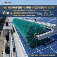 Robot de nettoyage de panneaux solaires, brosse portable pour toit, brosse électrique photovoltaïque, brosse rotative pour verre