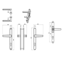 2021 nouveau moderne en aluminium CNC bouton porte poignée serrure Guangdong Hyh matériel anodisation en acier inoxydable pour appartement thaïlande