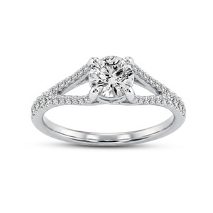 Premium Quality Rose Gold Lab Grown Diamond <b>Ring</b> for Women with Soft Vintage Inspired Style Available in 10KT 14KT 18KT Gold - Product Image 4