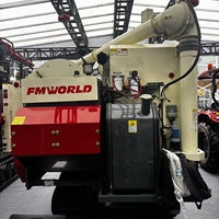 Moissonneuse-batteuse FM World Harvester 6.0 d'occasion, 110 CV, capable de récolter le blé, le riz, le soja et le maïs, avec une efficacité élevée et des pertes réduites.