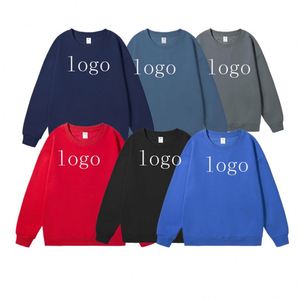 Sweat-shirts à col rond personnalisés de haute qualité, en coton uni, unisexes, impression et broderie personnalisées, fabricant de sweats personnalisés - Product Image 1