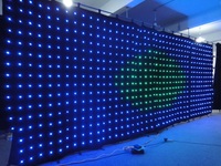 LED Video perde zemin aydınlatma etkisi DJ arka planında PC için mükemmel/DMX kontrol
