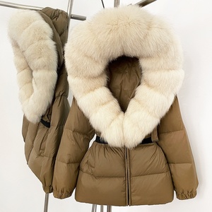 Veste d'hiver mi-longue haut de gamme pour femme Advanced Sense <span class=keywords><strong>Manteau</strong></span> en fourrure de renard amincissant épais - Product Image 4