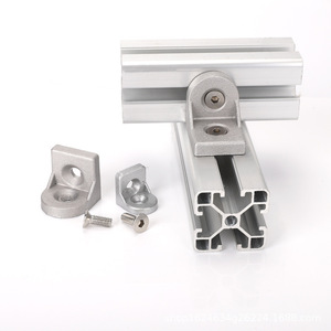 Aluminum Profile Accessories Steering Angle Brackets 2020 3030 4040 Adjustable Industrial Use - Product Image 1