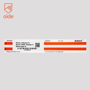 Bracelet en papier d'identification du patient à impression thermique plusieurs couleurs personnalisées Bracelet thermique imprimable médical en matériau souple - Product Image 2