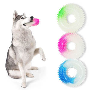 La migliore vendita di fabbrica illumina il giocattolo da masticare per cani stridulo bagliore scuro che rimbalza l'agilità giocattolo da masticare per cani da notte all'aperto - Product Image 5