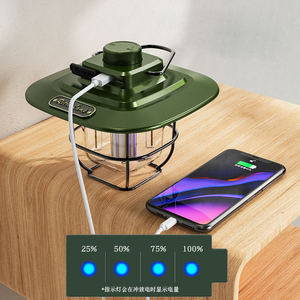 Wholesale Rechargeable Portable Retro <b>Camping</b> Lamp Outdoor Camp Tent <b>Led</b> hang Light - Product Image 3