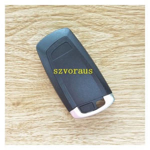 Chìa khóa xe bìa cho BMW <span class=keywords><strong>4</strong></span> nút thông minh chính bìa với chìa khóa khẩn cấp chìa khóa xe Fob phù hợp cho BMW (Bạc) - Product Image 5