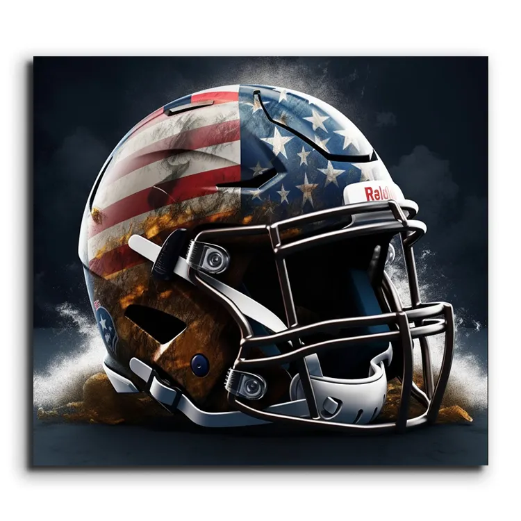 Professioneller amerikanischer Fußballhelm Druck Leinwand Malerei Poster HD Wanddekoration Malerei