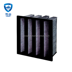 Công NghiệP Bộ lọc không khí khung nhựa H13 H14 nhỏ gọn V ngân hàng HEPA Bộ lọc không khí - Product Image 5