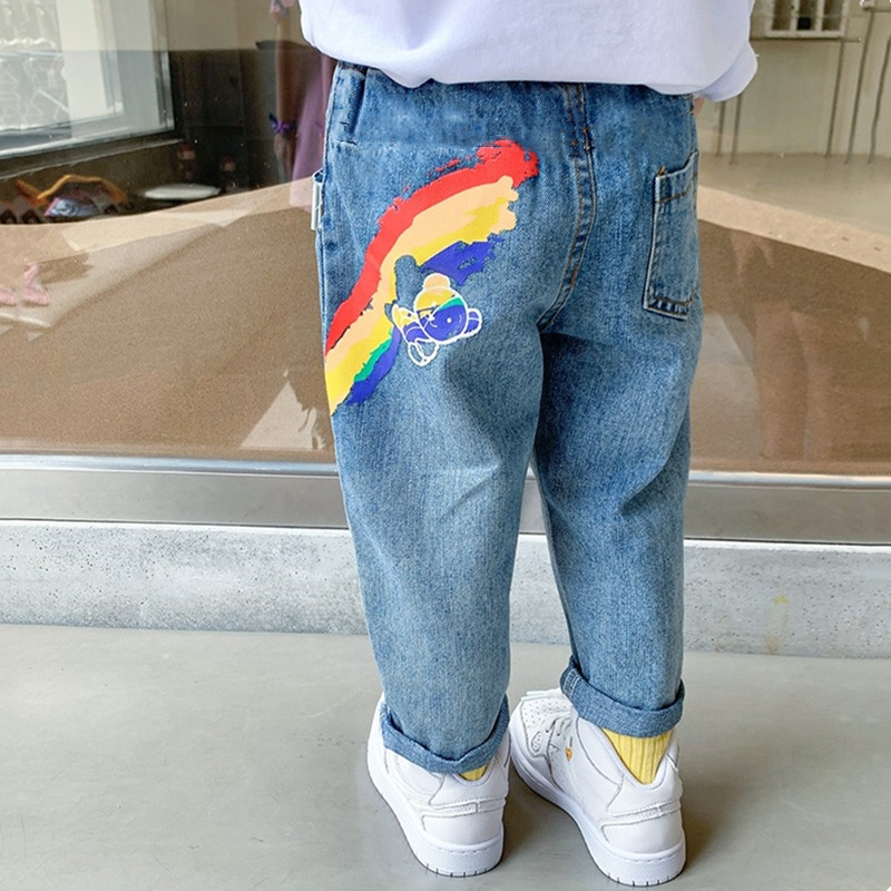 Rainbow bear pants
