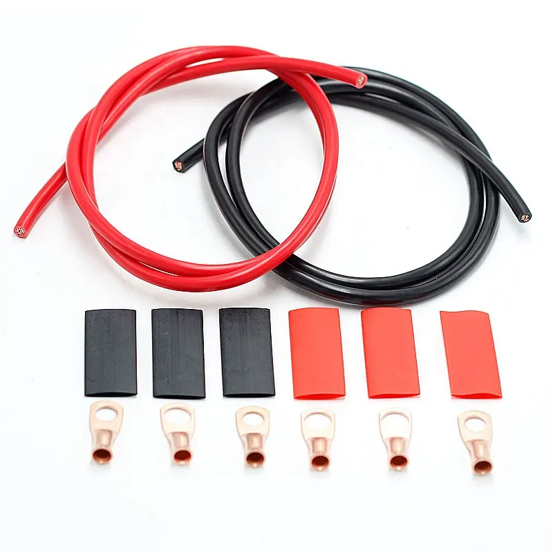 1m length Battery to Battery Interconnect Cable 8awg Stranded Insulated copper wire battery cable
