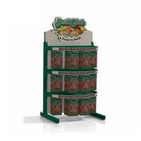 Étagère de présentation pratique Centroyal de haute qualité, personnalisée, pour supermarché, en fil métallique thermolaqué des deux côtés, pour les en-cas