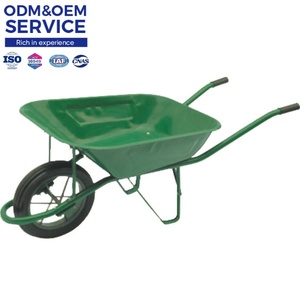 Carretilla de construcción de gran capacidad Wb4010 para mover ladrillos rocas y escombros con rueda sólida - Product Image 1
