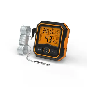 Digitale Saunathermometer Met Sonde Nauwkeurige Temperatuur Vochtigheidsmeter Voor Thuiskamer Babykamer Kantoorkas Kelder