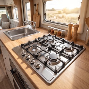 Cuisinière à gaz encastrable AGA certifiée <span class=keywords><strong>pour</strong></span> <span class=keywords><strong>camping</strong></span>-<span class=keywords><strong>car</strong></span>, 4 brûleurs, acier inoxydable 304, <span class=keywords><strong>pour</strong></span> <span class=keywords><strong>camping</strong></span>-<span class=keywords><strong>car</strong></span>, caravane, <span class=keywords><strong>camping</strong></span> - Product Image 6