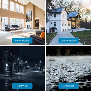 4k CCTV bó H264 nén ứng dụng di động phát hiện chuyển động không dây NVR an ninh Kit âm thanh kép 4 máy ảnh 10.1 hiển thị máy ảnh - Product Image 3