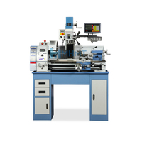 Mini tour à métaux multifonctionnel de bureau JYP300VF à vitesse variable horizontale 3 en 1 pour perçage, fraisage et tournage, robuste, pour le bricolage à domicile
