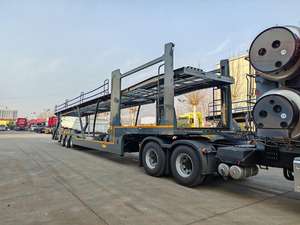 Semi-remorque porte-voitures 3/4 essieux pour le transport de 6/8 voitures, fabrication chinoise - Product Image 3