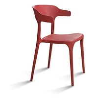 Chaise de salle à manger ergonomique empilable légère en PP gris contemporain H-683 pour ferme, maison, bureau, salle de sport, hôtel, entrepôt, école