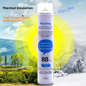 <span class=keywords><strong>Mousse</strong></span> expansive acrylique en spray pour <span class=keywords><strong>isolation</strong></span> des portes et fenêtres, remplissage, étanchéité thermique, utilisation en construction, Luchao - Product Image 1