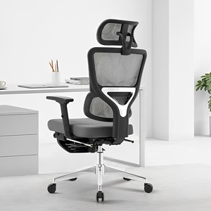 Foshan Computer Executive Silla de diseño moderno Oficina Ergonómica Respaldo alto Malla para dormir Sillas de oficina con reposapiés - Product Image 2