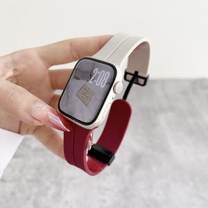 Correas de Reloj de Silicona con Hebilla Magnética Plegable, Aplicables a 38/40/41/42/44/45/46/49MM, para Hombres y Mujeres - Product Image 4