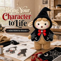 Peluches personnalisées avec logo, costumes d'Halloween, peluches de mouton, jouets en peluche en vrac, jouets en peluche doux de haute qualité, peluches personnalisées pour étudiants