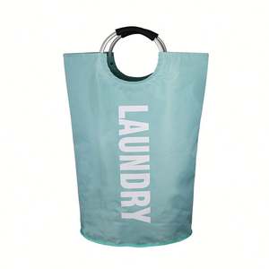 Collapsible Laundry <b>Hamper</b> Canvas or Oxford Laundry Storage Basket for Hospital - Product Image 6