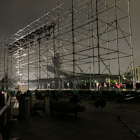 Torre de armazón de acero para altavoces Line Array, armazón de acero para escenarios de conciertos, exhibición de armazones Mingkai