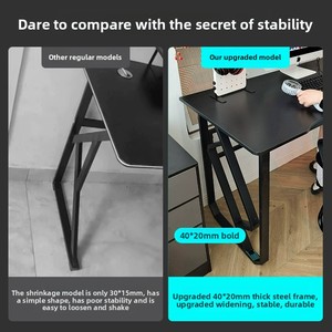 Bàn ghế chơi game điện tử hiện đại, đơn giản, hai tầng, nâng cao trải nghiệm chơi game, thích hợp cho nhà, học sinh, văn phòng, làm việc, bàn máy tính bằng kim loại - Product Image 3