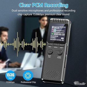 Cho Amazon 32GB Kỹ Thuật Số Ghi Âm Bằng Giọng Nói Với 80 Giờ Ghi Âm Màn Hình Màu Lớn Nhiều Ngôn Ngữ Một Nhấp Chuột Âm Thanh Ghi Âm - Product Image 3