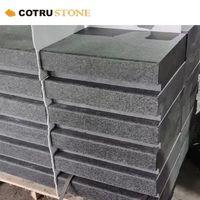 Dalles de granit naturel noir G684 pour revêtement mural extérieur et pavage