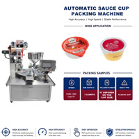 Machine de remplissage et de scellage rotative pour coupelles de sauce et de ketchup de 1 oz et 2 oz