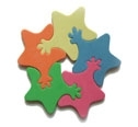 Balle en mousse EVA colorée, écologique, douce et légère, jouet décoratif mignon pour aire de jeux pour enfants, tailles 4-10 cm