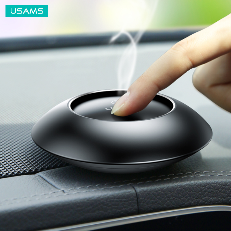 USAMS мини элегантный освежитель воздуха из алюминиевого сплава на заказ роскошный автомобильный освежитель воздуха