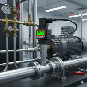 Transmisor de presión de pantalla digital de comunicación RS485 de alta precisión Modbus RTU 485 Sensor de grado industrial - Product Image 2