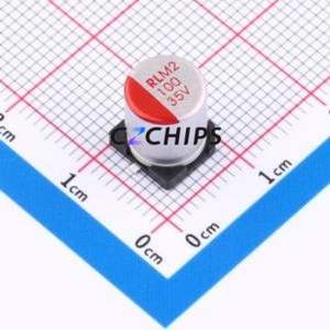 Condensador Sólido JBLM2101M035D094RTM SMD, D8xL9.4mm (Capacitancia: 100uF) (Precisión: 20%) (Voltaje Nominal: 35V) - Product Image 1