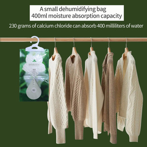 Sachets <span class=keywords><strong>d</strong></span>éshumidificateurs suspendus 230G, absorbeurs <span class=keywords><strong>d</strong></span>'<span class=keywords><strong>humidité</strong></span> au chlorure de calcium pour sous-sol, armoire et placard - Product Image 4