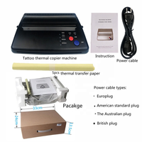 Mesin tato Transfer sementara, Printer termal Pro hitam profesional