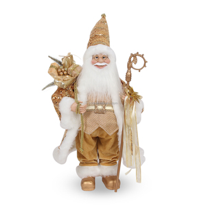 SOTE, Nuevo Santa Claus de Peluche Dorado Personalizado, Plástico + Poliéster, 30/45/60/90CM, <span class=keywords><strong>Regalos</strong></span> y Juguetes de <span class=keywords><strong>Navidad</strong></span> y Año Nuevo - Product Image 1
